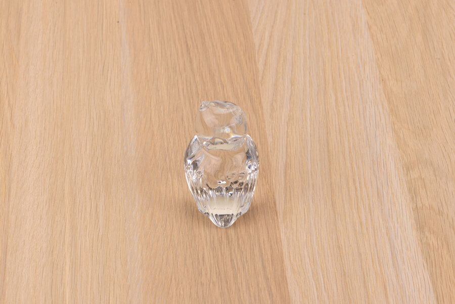 Mignonne figurine d'un hibou en cristal de plomb 24% de la marque bavaroise Nachtmann 