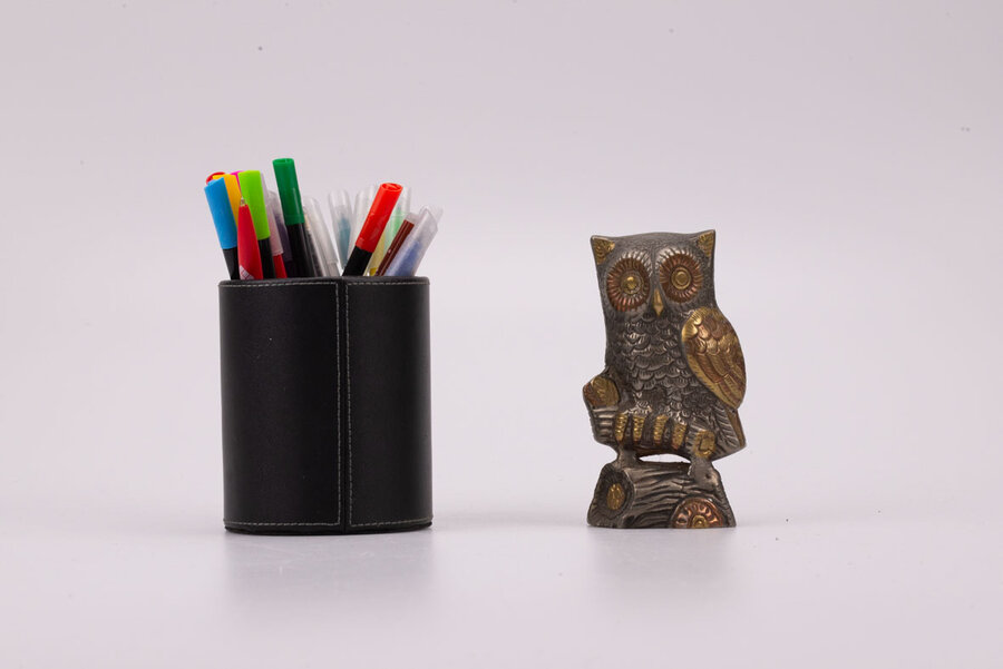 Figurine hibou bronze 