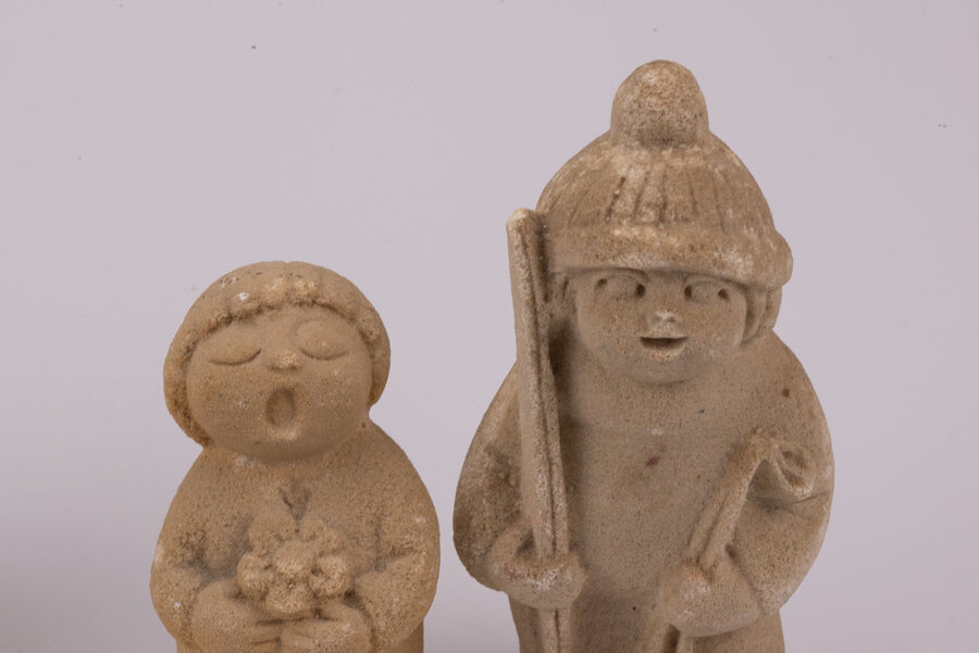 Lot de 5 figurines en grès Marbell StoneArt