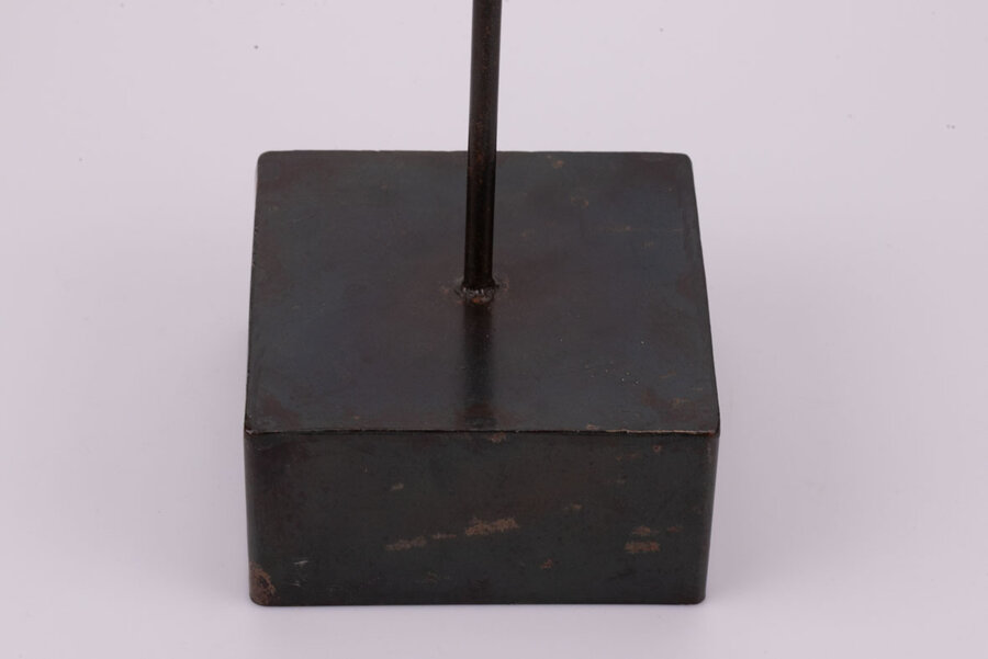 Chandelier noir à 4 têtes en fer forgé