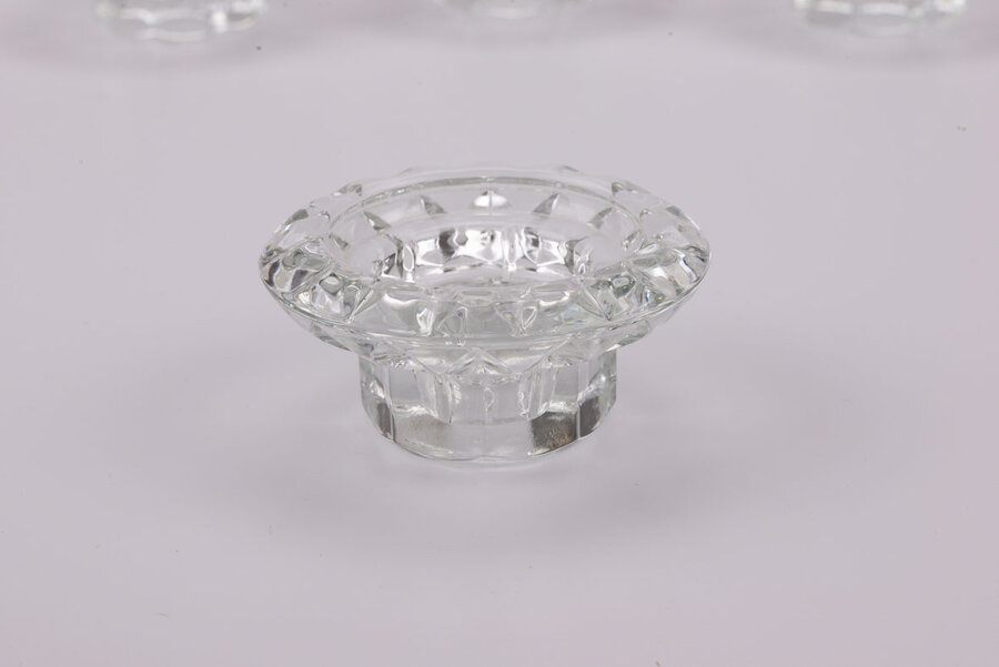 Bougeoir décoratif vintage en verre