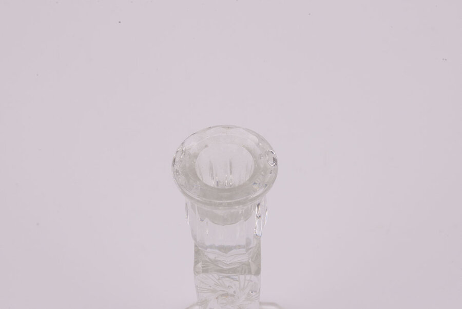 Chandelier vintage en cristal taillé