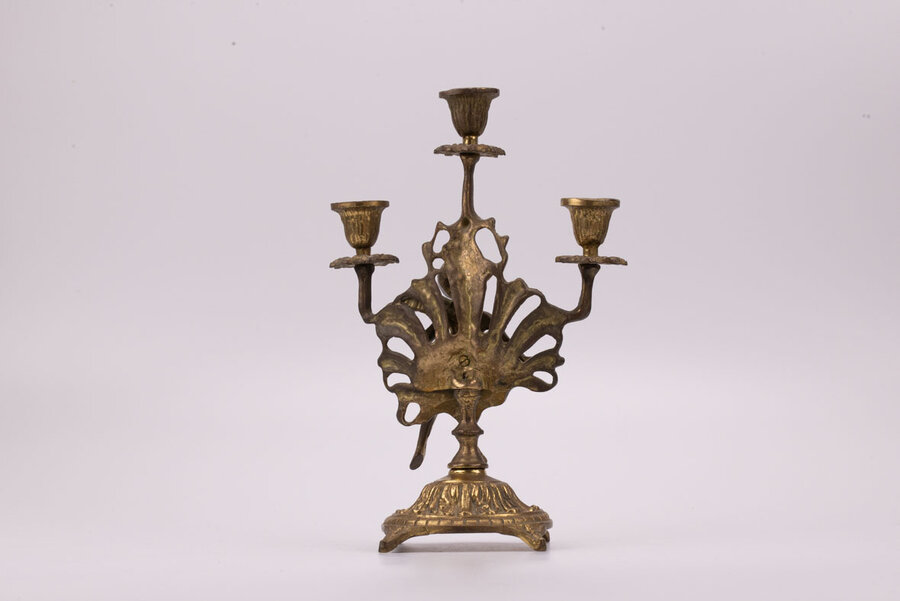 Chandelier avec ange  laiton baroque