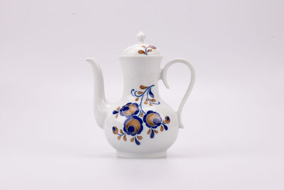 Théière vintage en porcelaine avec une hanse fabriquée par Bareuther Waldassen