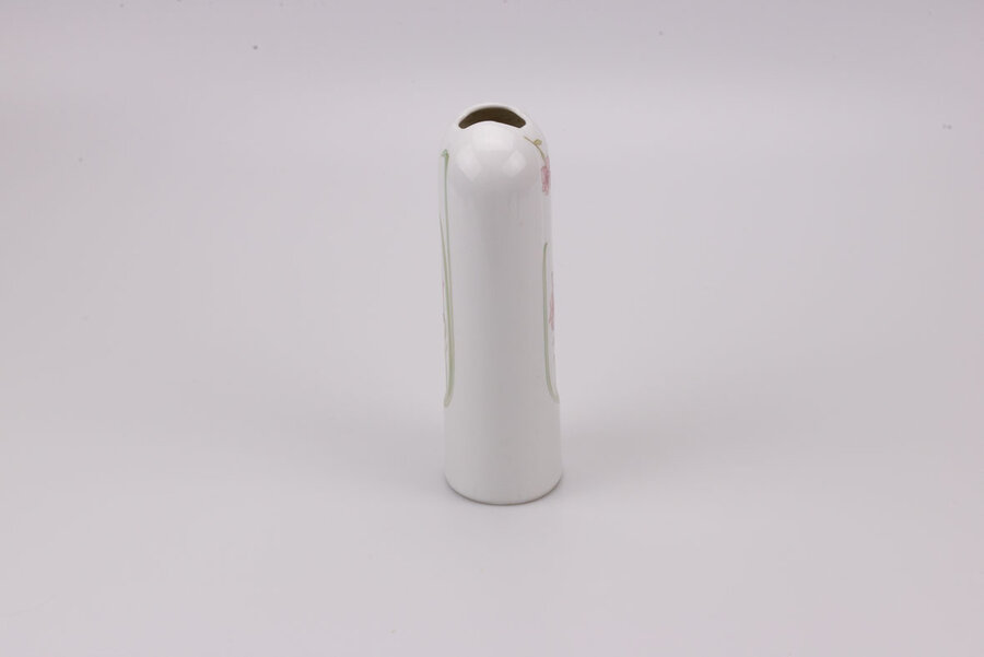 Vase soliflore vintage en porcelaine de la manufacture Eschenbach avec un motif de fleur