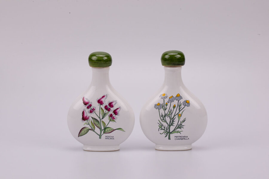 Duo de flacons vintage en céramique de chez  Herr Keramik