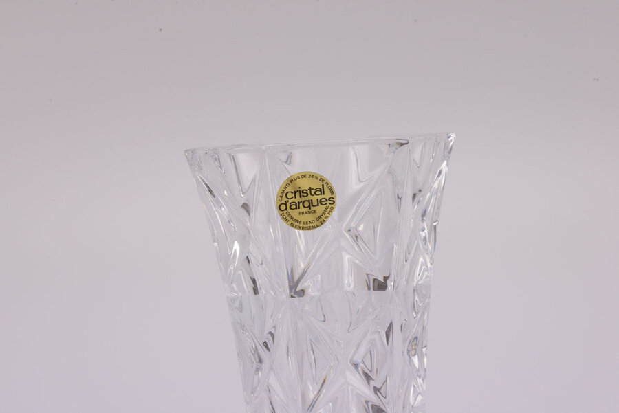 Petit vase vintage en cristal d'Arques modèle Sully
