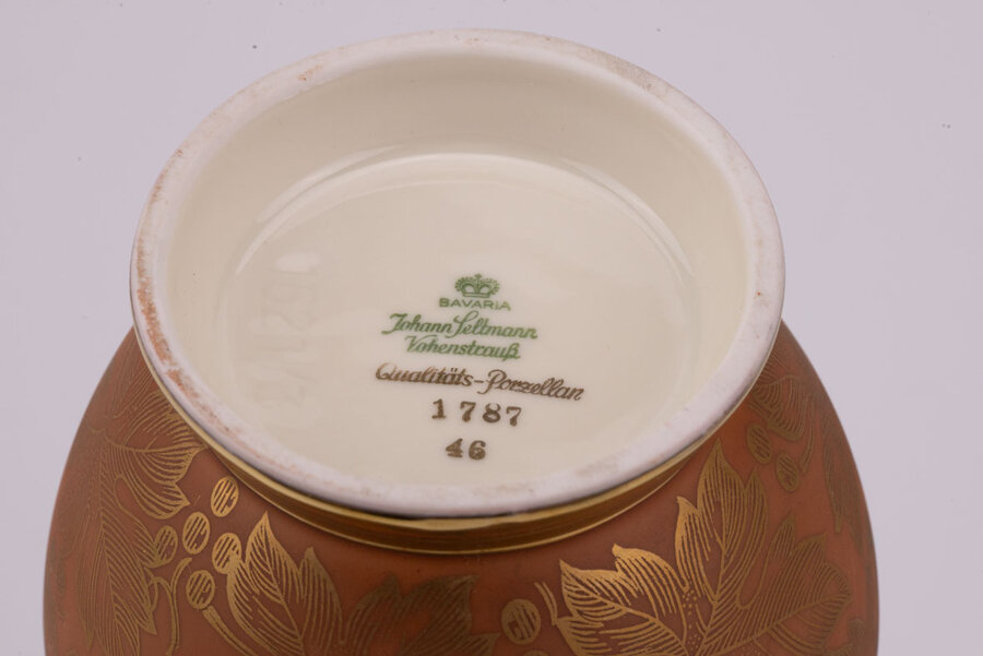 Vase vintage en porcelaine signé Johann Seltmann Bavaria