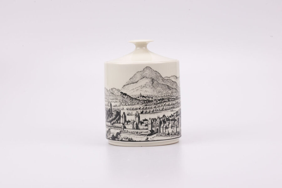 Pot à biscuits vintage en porcelaine de la manufacture Royal Porzellan Bavaria