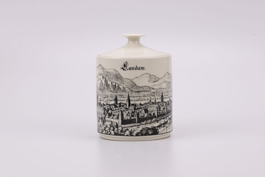 Pot à biscuits vintage en porcelaine de la manufacture Royal Porzellan Bavaria