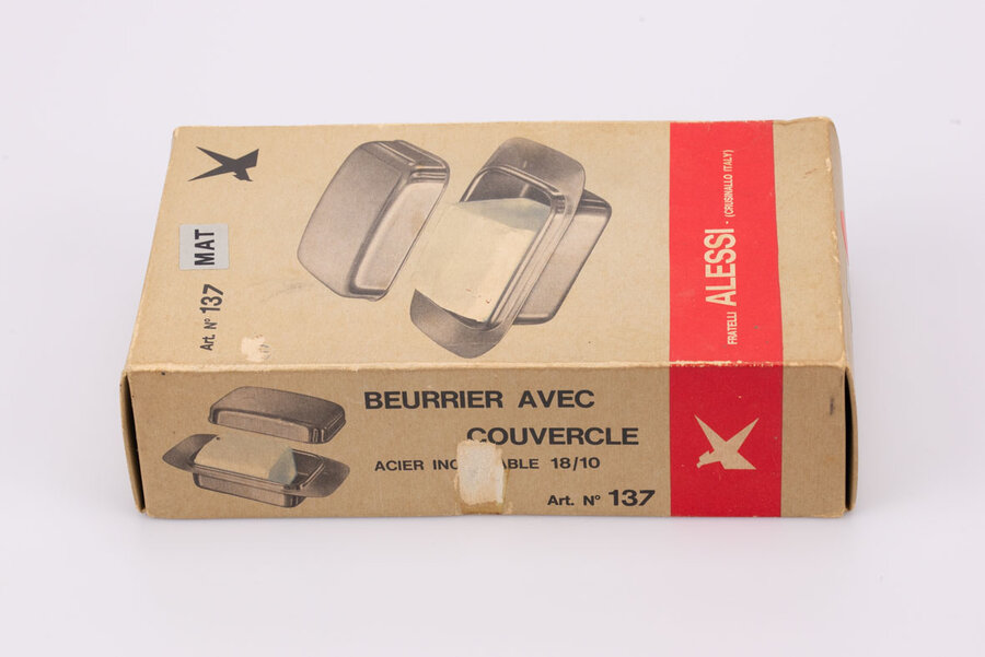Beurrier en inox Alessi