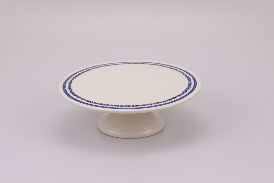 Présentoir à gâteau en faïence Royal Boch collection Romarin