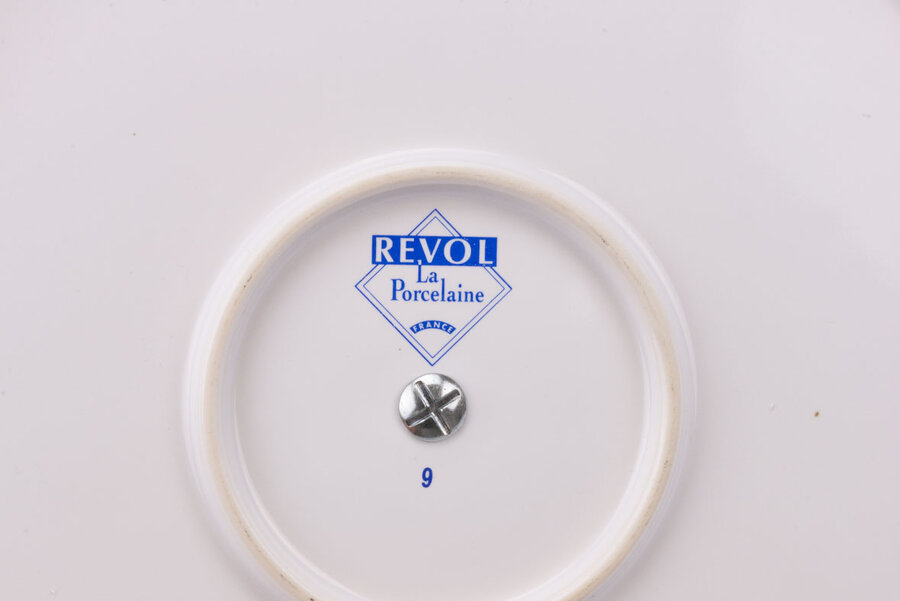 Plateau à fromage vintage en porcelaine signé Revol