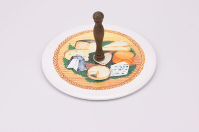 Plateau à fromage vintage en porcelaine de chez Revol