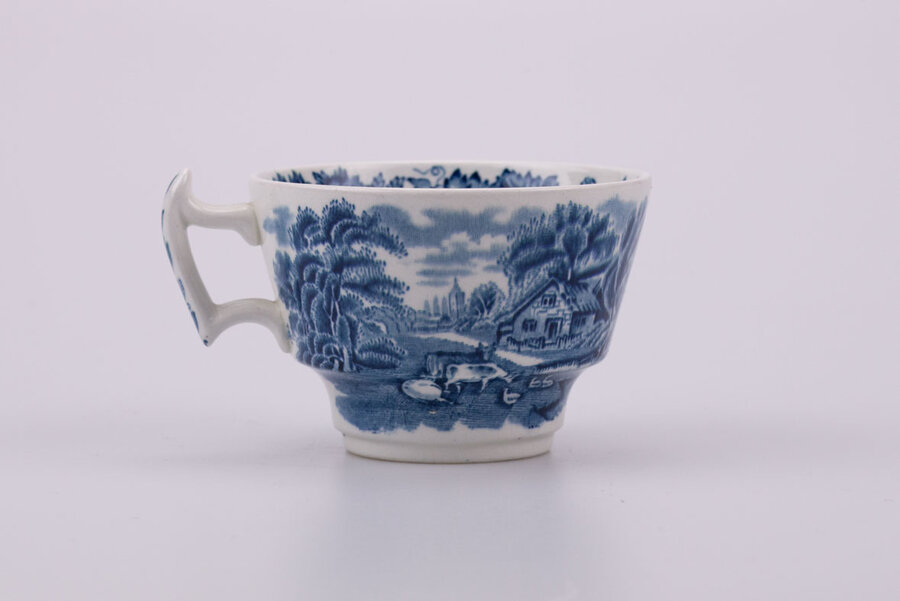 Tasse à thé vintage en porcelaine de Booths British Scenery