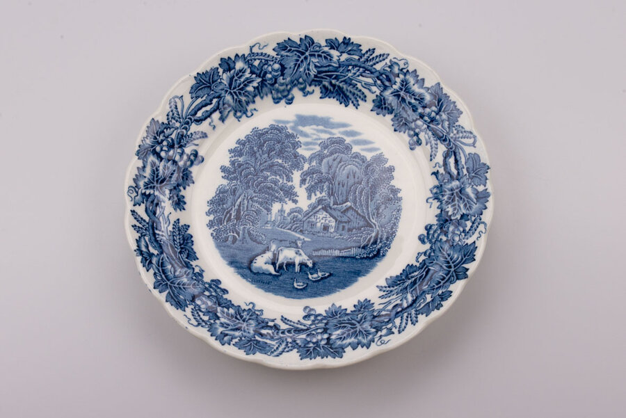 Assiette en porcelaine vintage de Booths British Scenery
