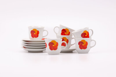6 tasses expresso et soucoupes Jaeger & Co