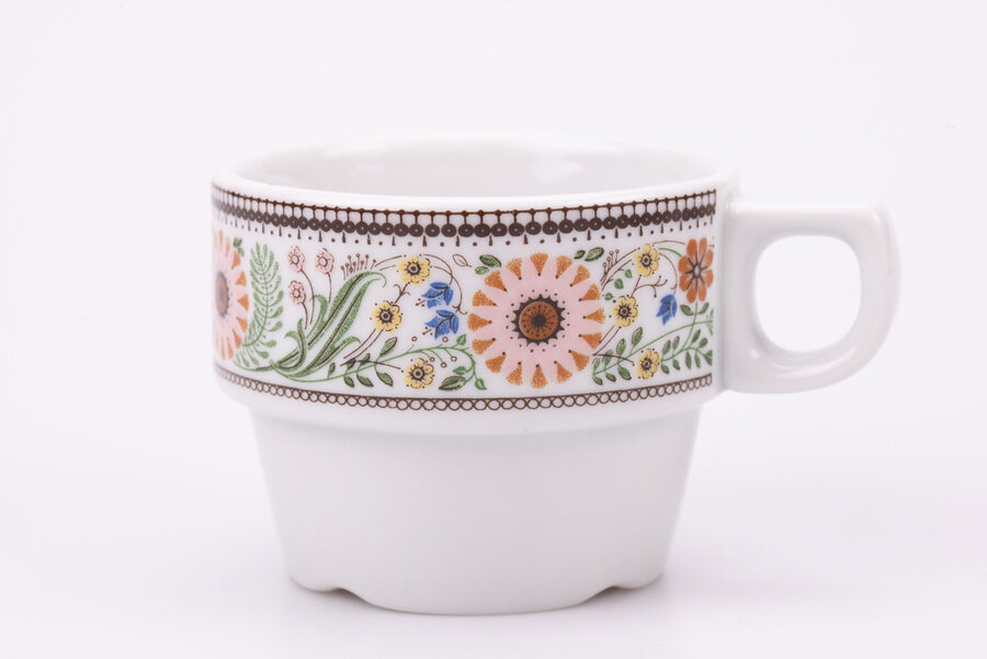 Tasse à café vintage en porcelaine de Royal Mosa