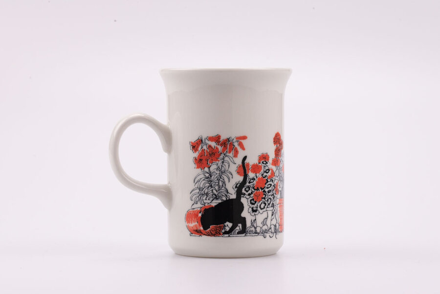 Mug retro en porcelaine de la manufacture Churchill avec une hanse 
