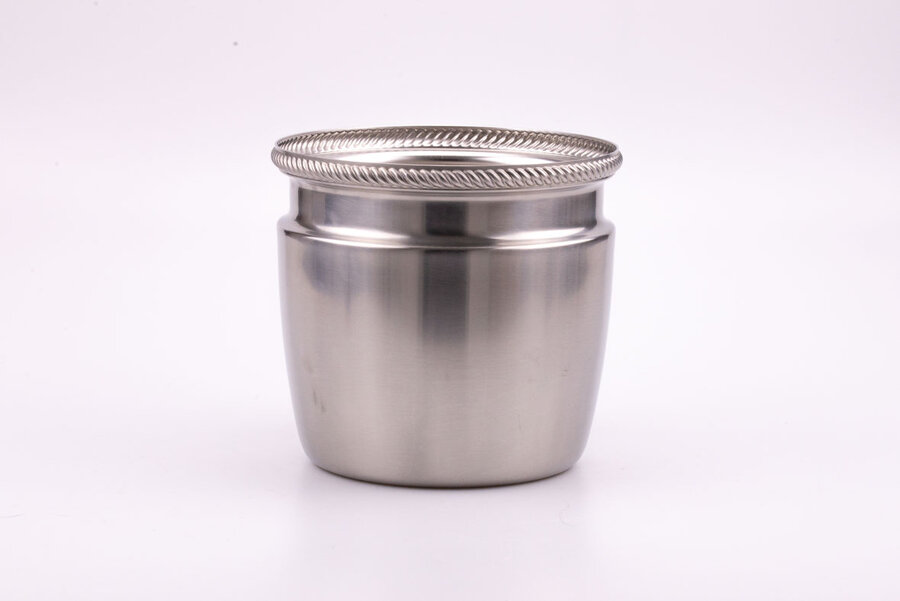 Seau à glacons en inox épuré du début des années 2000. 