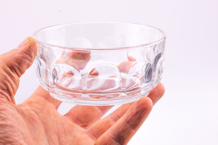 Un modèle classique d'Arcoroc de la coupelle en verre. 