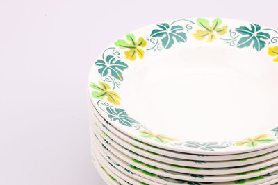 assiette creuse de la célèbre faïencerie Digoin Sarreguemines