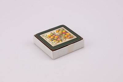 6 sous-verres d'une ancienne collection de la marque Pimpernel de la célèbre entreprise anglaise Portmeirion