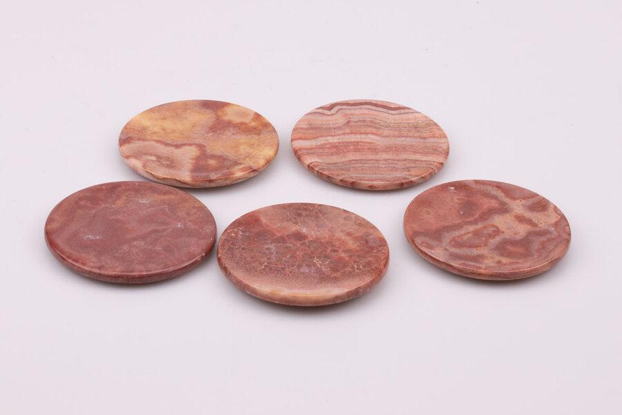 5 sous-verres en marbre