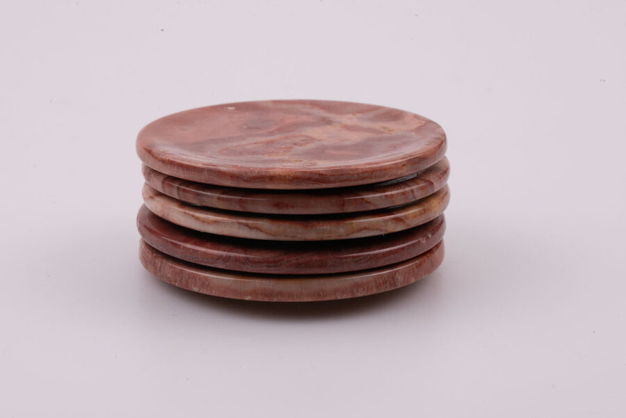 5 sous-verres en marbre