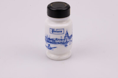 Pot à épices (poivre) vintage avec décor maritime. 