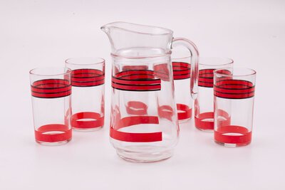 Kit composé d'une cruche et de 6 verres issus tout droit de l'Italie