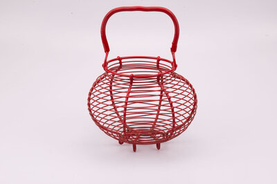 Panier à oeufs rouge solide