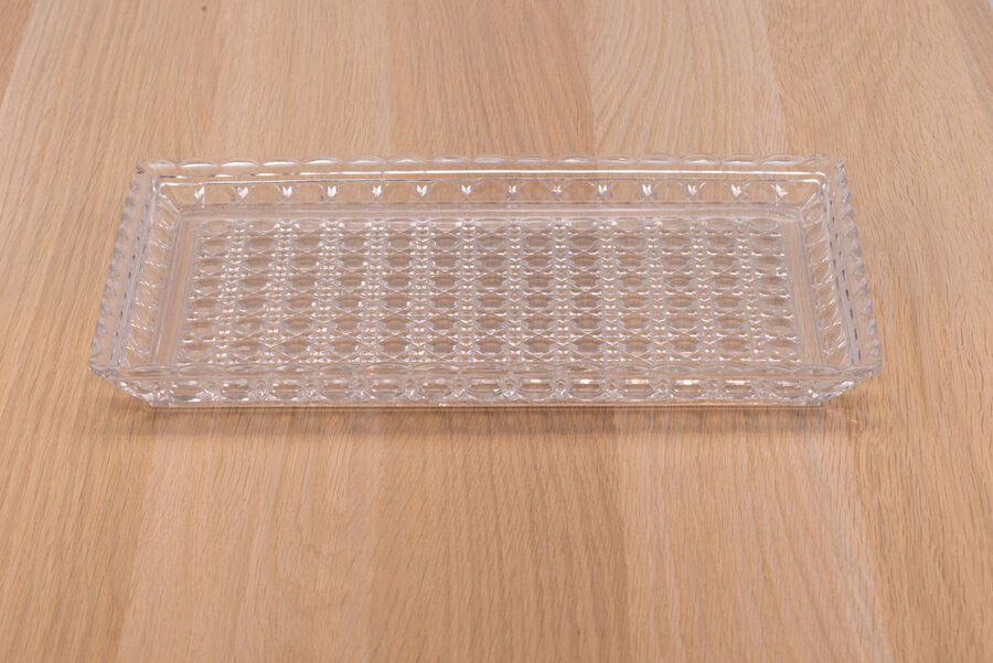 Plateau en cristal signé de chez Baccarat en France
