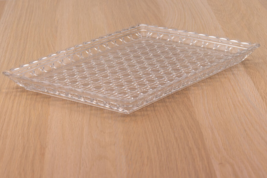 Plateau en cristal signé de chez Baccarat en France