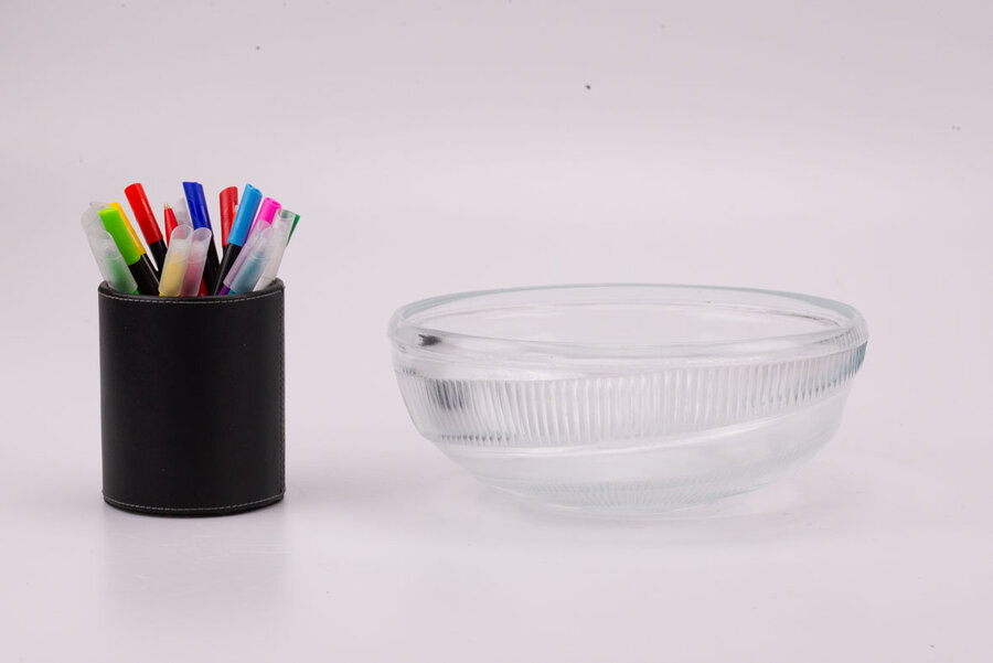 Saladier en verre épais