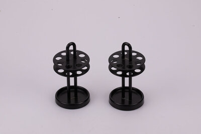 Duo de porte-crayon en métal noir